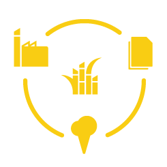 sugarcane supply chain icon